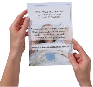 hands holding book - 10 Menopause Truths No One Warned Me About - Free Download